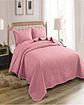 CUBRECAMA ELEGANTE  QUILT VERANO KING - SUPER KING 250 CM X 270 CM ROSA - Miniatura 4