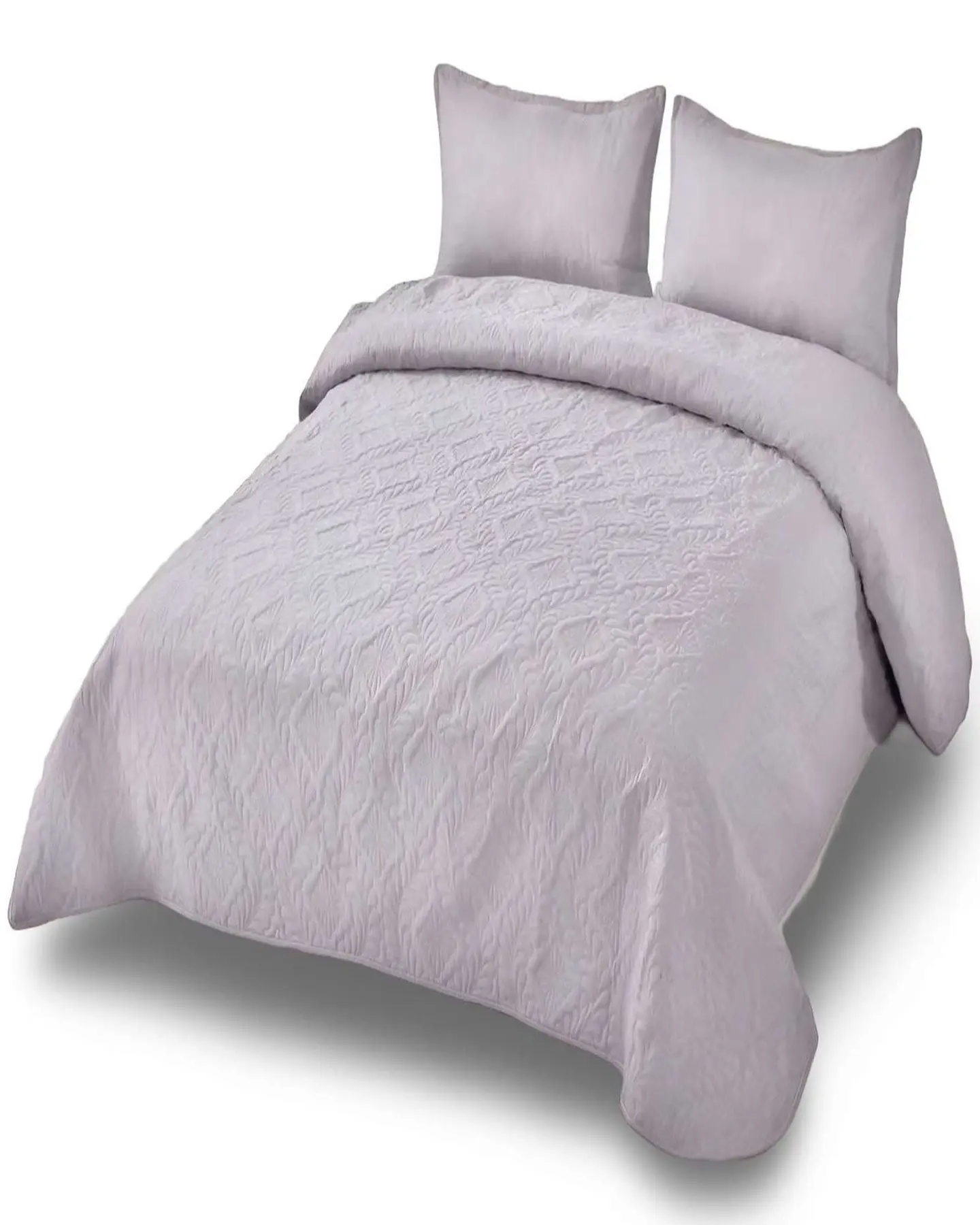 CUBRECAMA ELEGANTE  QUILT VERANO KING - SUPER KING 250 CM X 270 CM GRIS 2