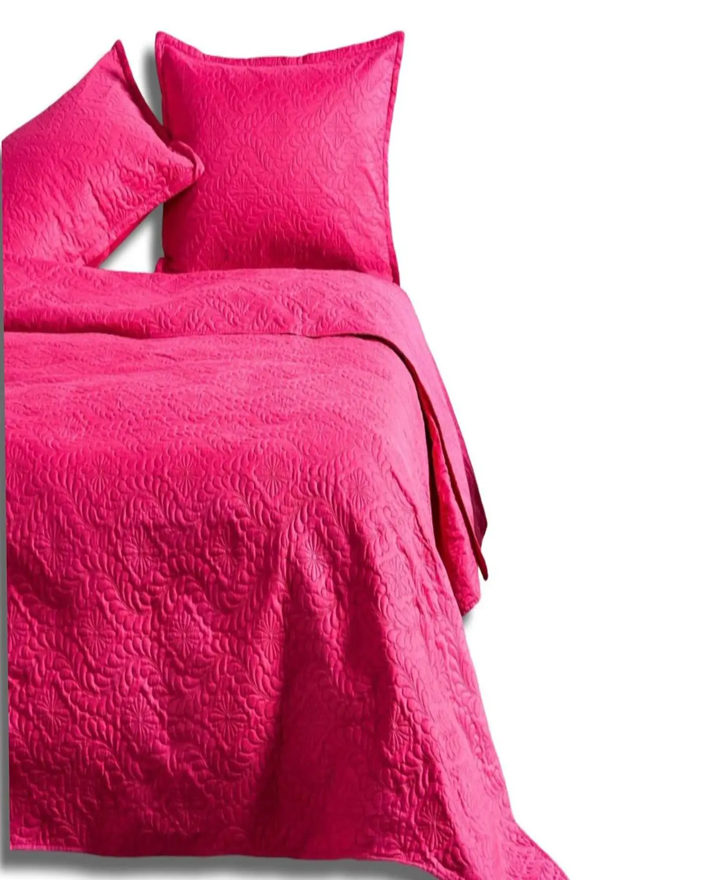 CUBRECAMA ELEGANTE  QUILT VERANO KING - SUPER KING 250 CM X 270 CM FUCSIA 1