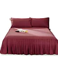 FALDÓN DE CAMA PROTECTOR BASE DE CAMA PLAZA Y MEDIA 105X200 CM 02 - Miniatura 2