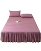 FALDÓN DE CAMA PROTECTOR BASE DE CAMA PLAZA Y MEDIA 105X200 CM 03 - Miniatura 2
