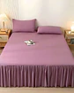 FALDÓN DE CAMA PROTECTOR BASE DE CAMA PLAZA Y MEDIA 105X200 CM 03 - Miniatura 4