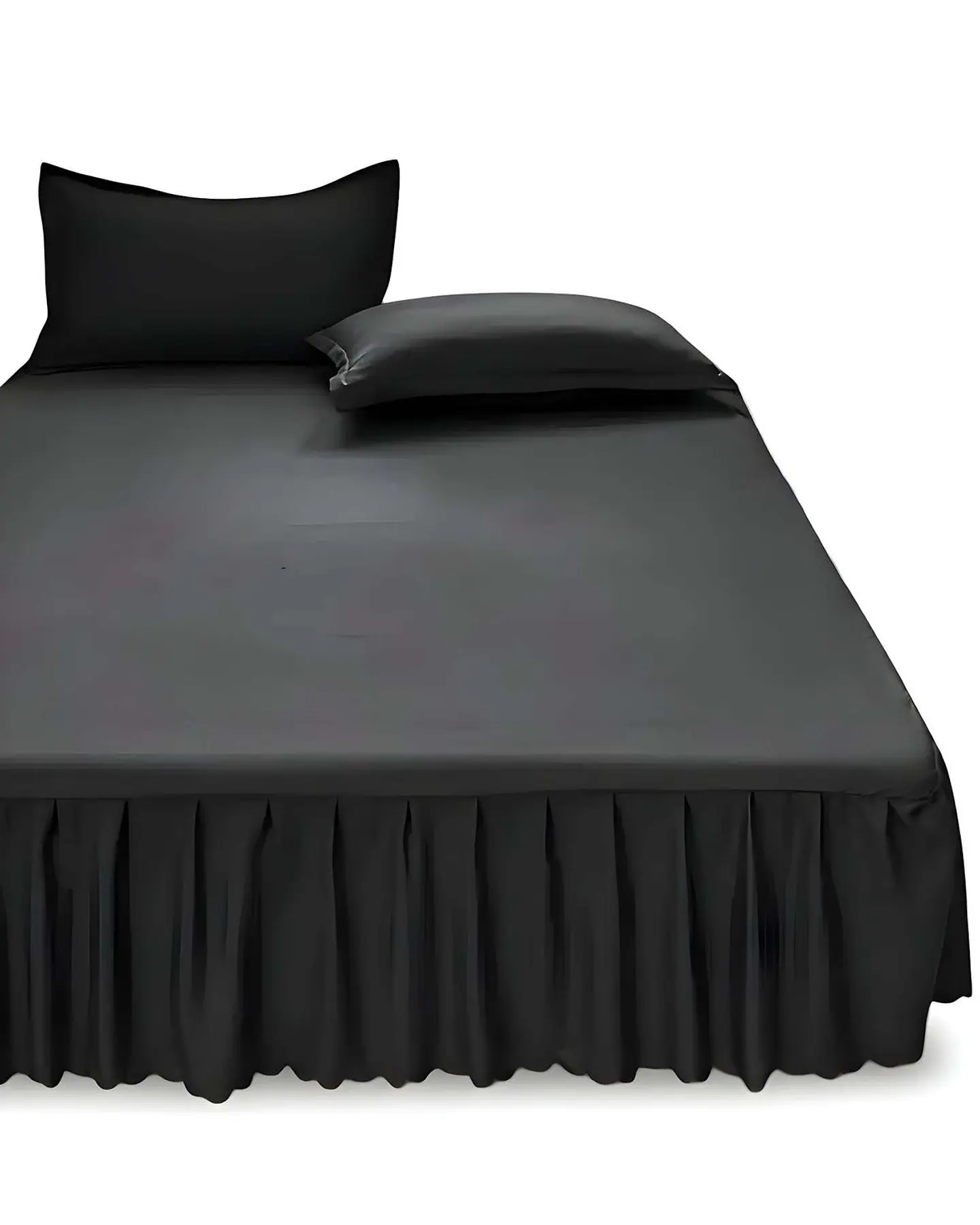 FALDÓN DE CAMA PROTECTOR BASE DE CAMA PLAZA Y MEDIA 105X200 CM 04 2