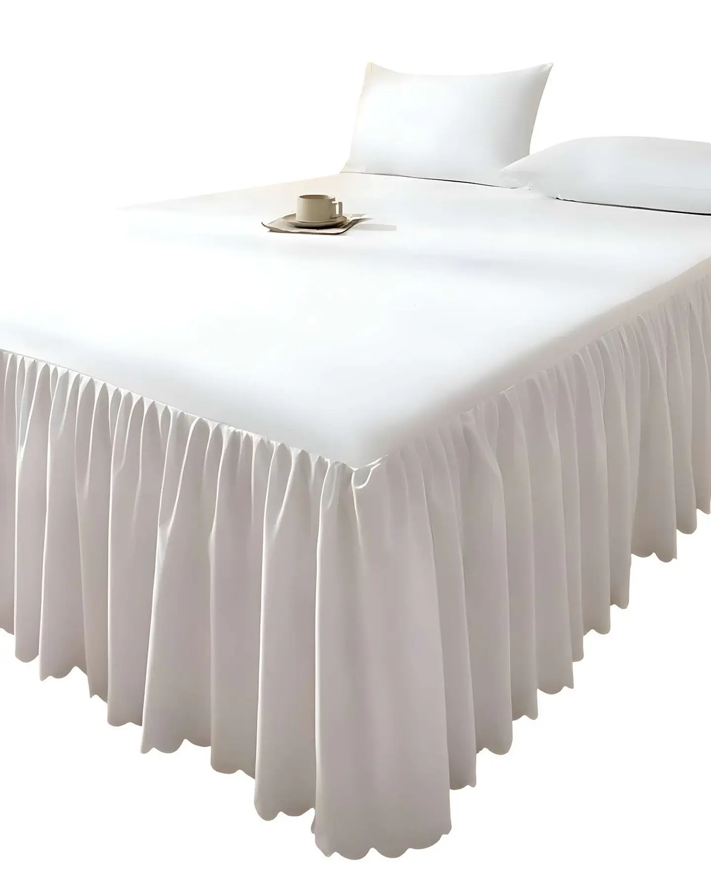 FALDÓN DE CAMA PROTECTOR BASE DE CAMA PLAZA Y MEDIA 105X200 CM 05 1