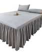 FALDÓN DE CAMA PROTECTOR BASE DE CAMA PLAZA Y MEDIA 105X200 CM 06 - Miniatura 1