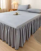 FALDÓN DE CAMA PROTECTOR BASE DE CAMA PLAZA Y MEDIA 105X200 CM 06 - Miniatura 3