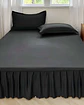 FALDÓN DE CAMA PROTECTOR BASE DE CAMA 2 PLAZAS 150X200 CM 04 - Miniatura 3