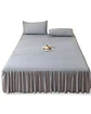 FALDÓN DE CAMA PROTECTOR BASE DE CAMA 2 PLAZAS 150X200 CM 06 - Miniatura 2