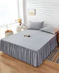 FALDÓN DE CAMA PROTECTOR BASE DE CAMA 2 PLAZAS 150X200 CM 06 - Miniatura 4