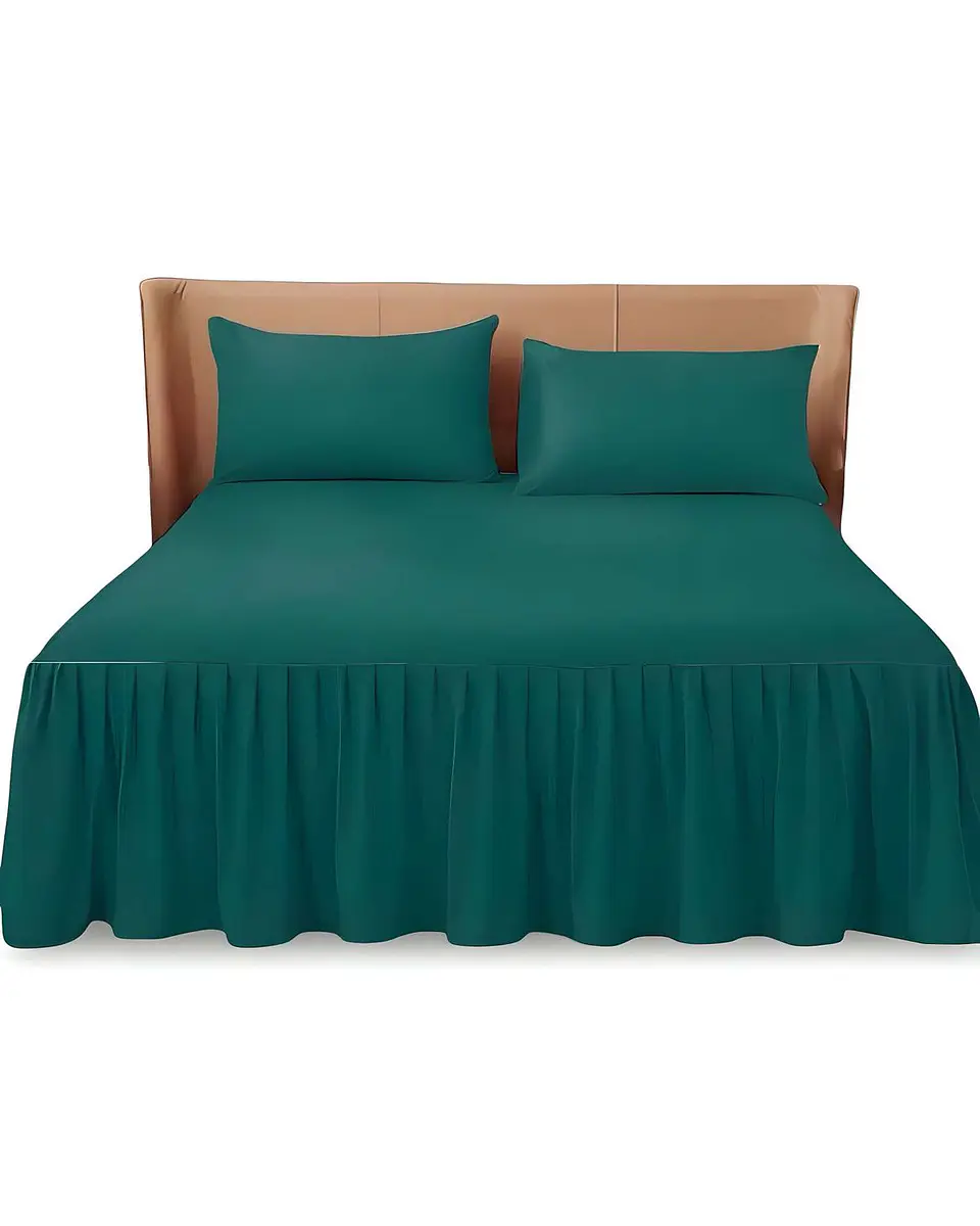 FALDÓN DE CAMA PROTECTOR BASE DE CAMA 2 PLAZAS 150X200 CM 07 2