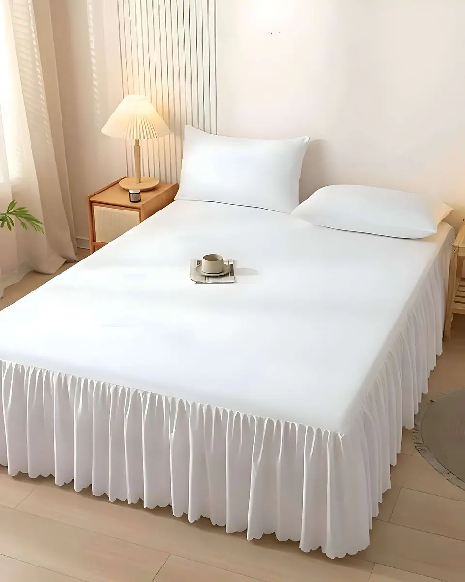 FALDÓN DE CAMA PROTECTOR BASE DE CAMA KING 180X200 CM 05 3