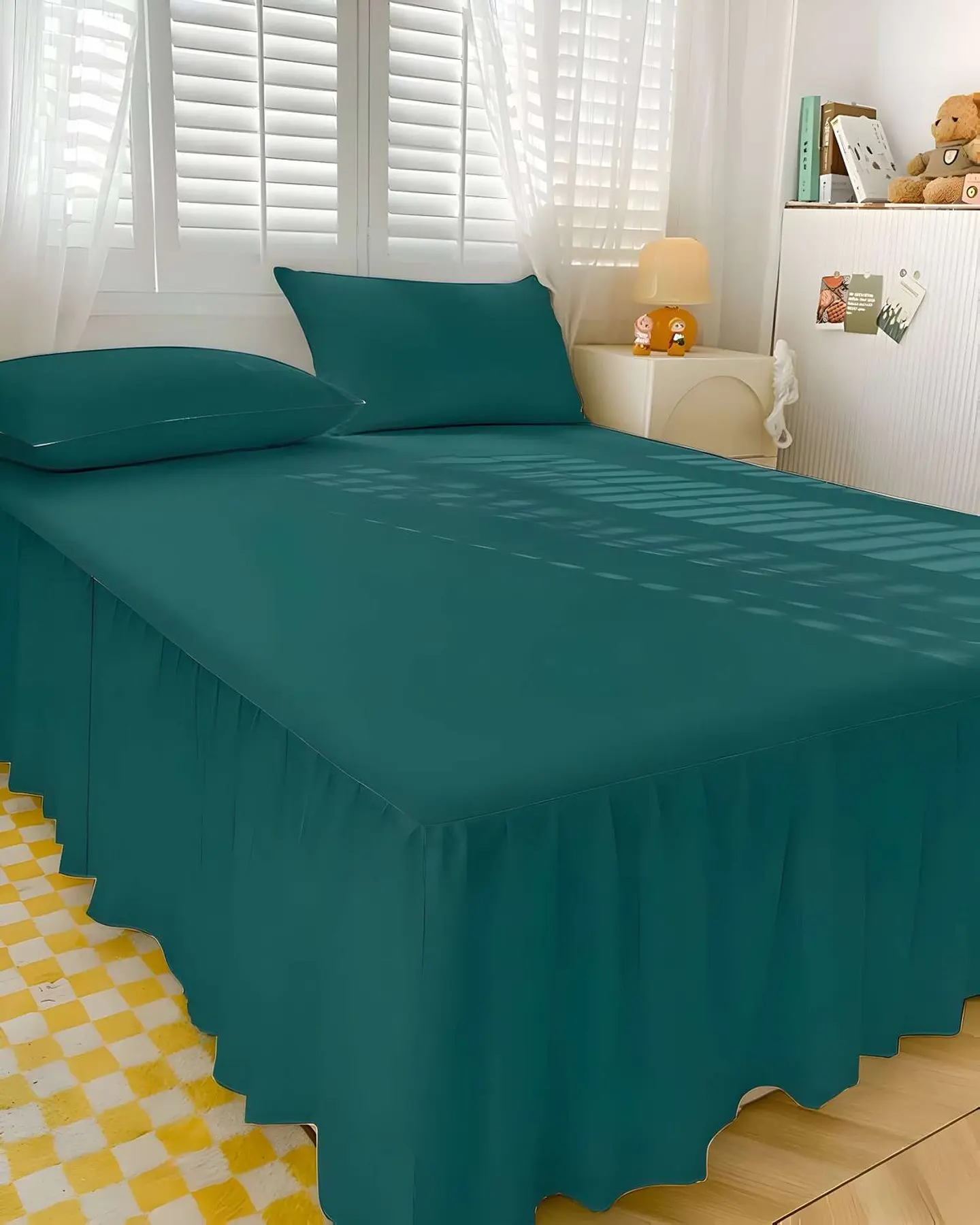 FALDÓN DE CAMA PROTECTOR BASE DE CAMA KING 180X200 CM 07 4