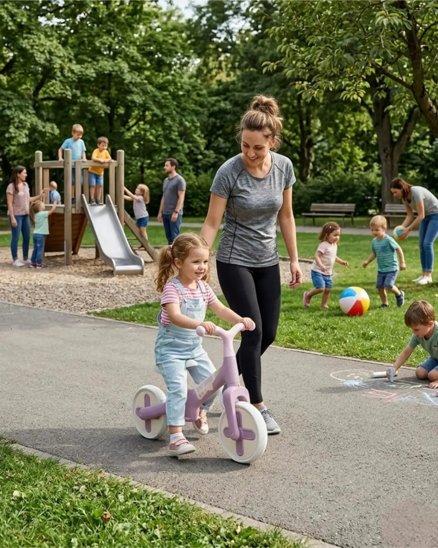 Bicicleta de Equilibrio Infantil Sin Pedales Entrenamiento K1 4