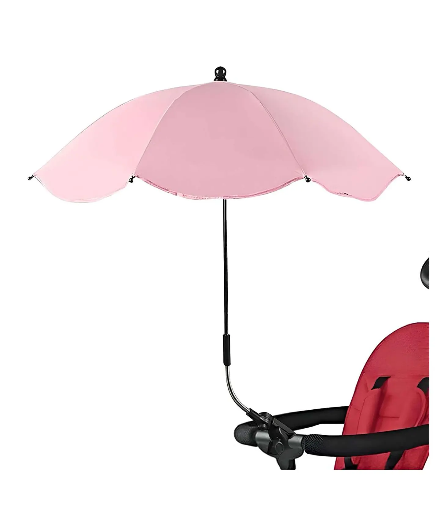 Sombrilla para cochecito de bebé portatil UV ROSA 1