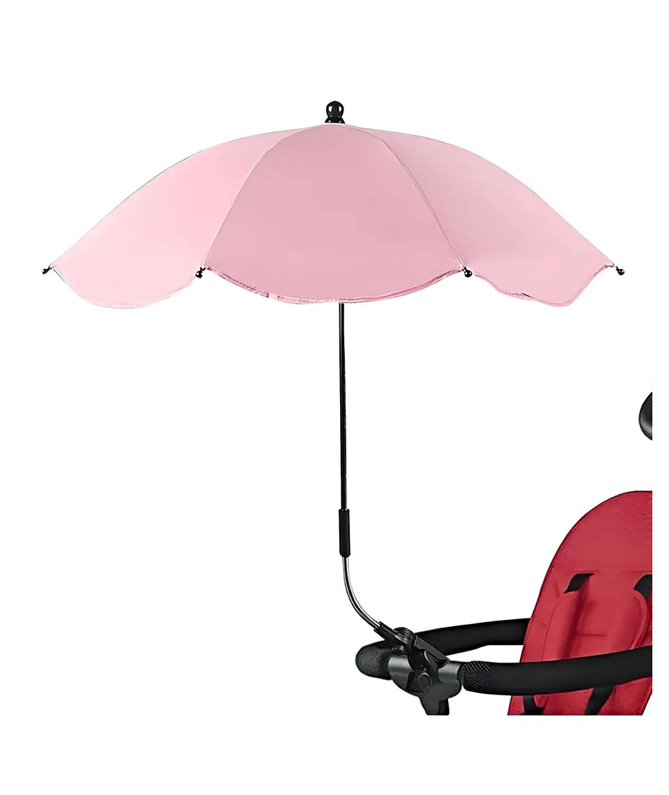 Sombrilla para cochecito de bebé portatil UV ROSA 1