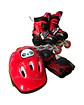 PATIN LINEAL CON LUCES Y KIT TALLA S 31-34 ROJO - Miniatura 1