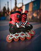 PATIN LINEAL CON LUCES Y KIT TALLA S 31-34 ROJO - Miniatura 3