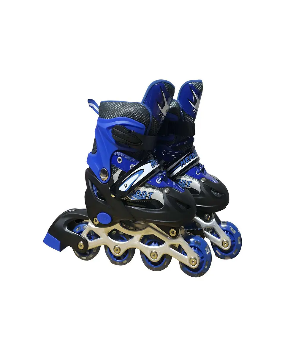 PATIN LINEAL CON LUCES Y KIT TALLA S 31-34 AZUL OSCURO 2