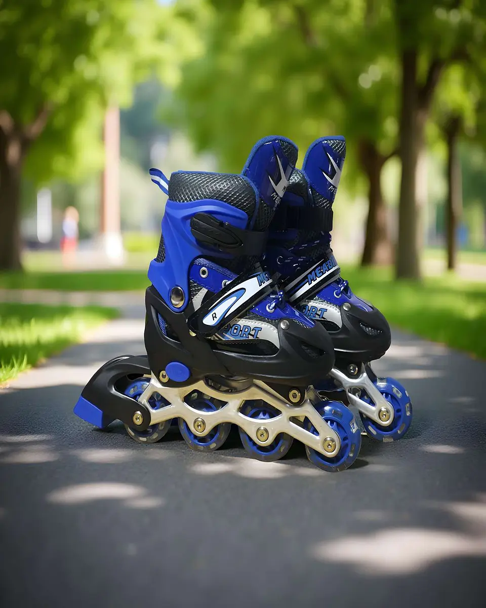 PATIN LINEAL CON LUCES Y KIT TALLA S 31-34 AZUL OSCURO 3