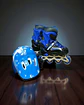 PATIN LINEAL CON LUCES Y KIT TALLA M 35-38 AZUL OSCURO - Miniatura 3