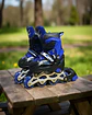 PATIN LINEAL CON LUCES Y KIT TALLA M 35-38 AZUL OSCURO - Miniatura 4