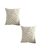 SET DE 2 FUNDAS DE COJIN ESTILO BOHEMIO 45X45 CM BLANCO 04 - Miniatura 1