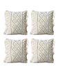 SET DE 4 FUNDAS DE COJIN ESTILO BOHEMIO 45X45 CM BLANCO 01 - Miniatura 1