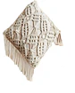SET DE 4 FUNDAS DE COJIN ESTILO BOHEMIO 45X45 CM BLANCO 06 - Miniatura 2