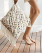 SET DE 4 FUNDAS DE COJIN ESTILO BOHEMIO 45X45 CM BLANCO 06 - Miniatura 4