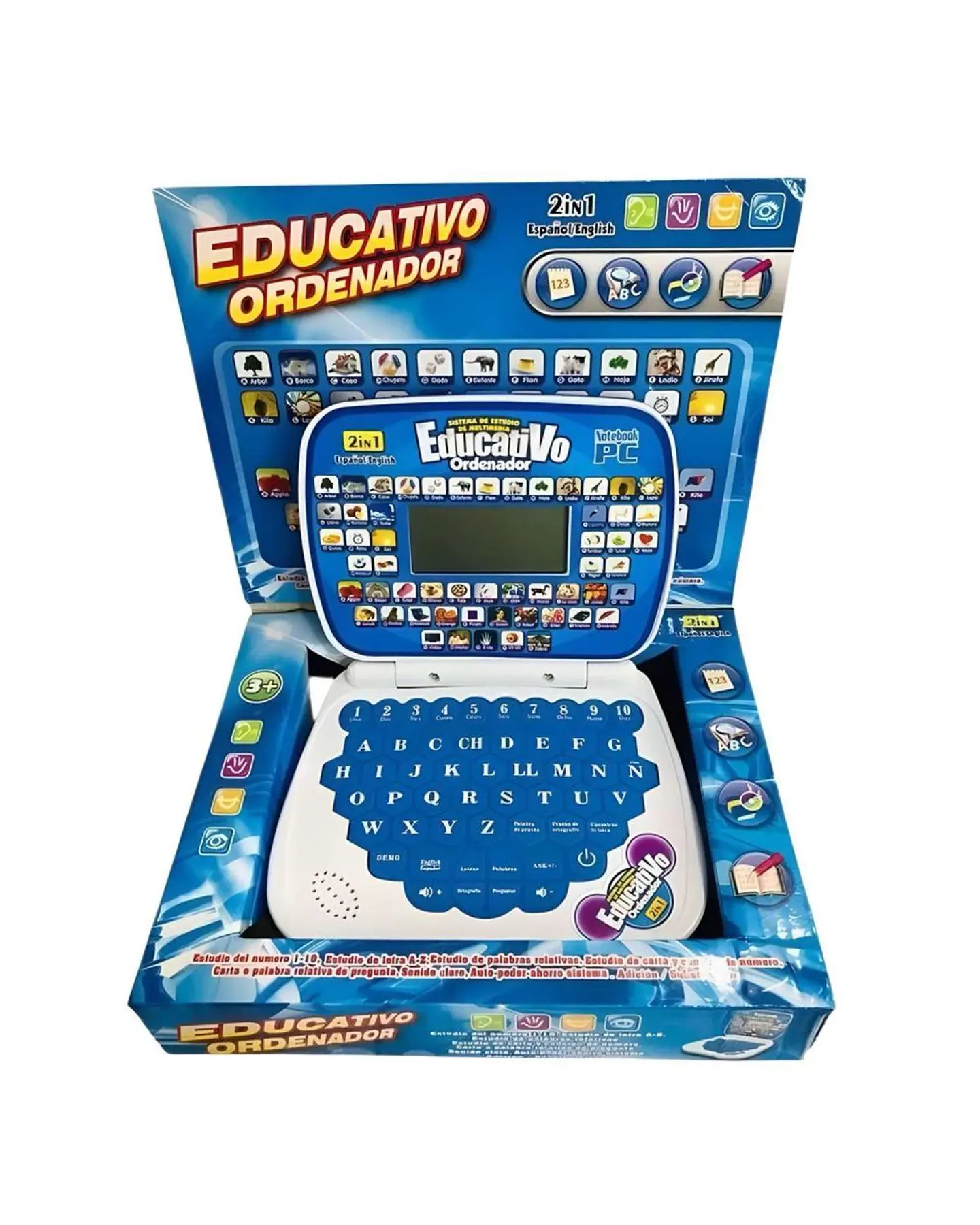 Mi primera mini laptop educativa bilingüe azul 4