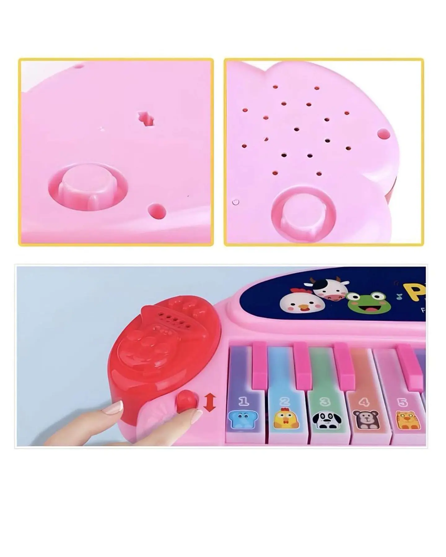 Mini piano con teclado instrumento musical multifunción 2