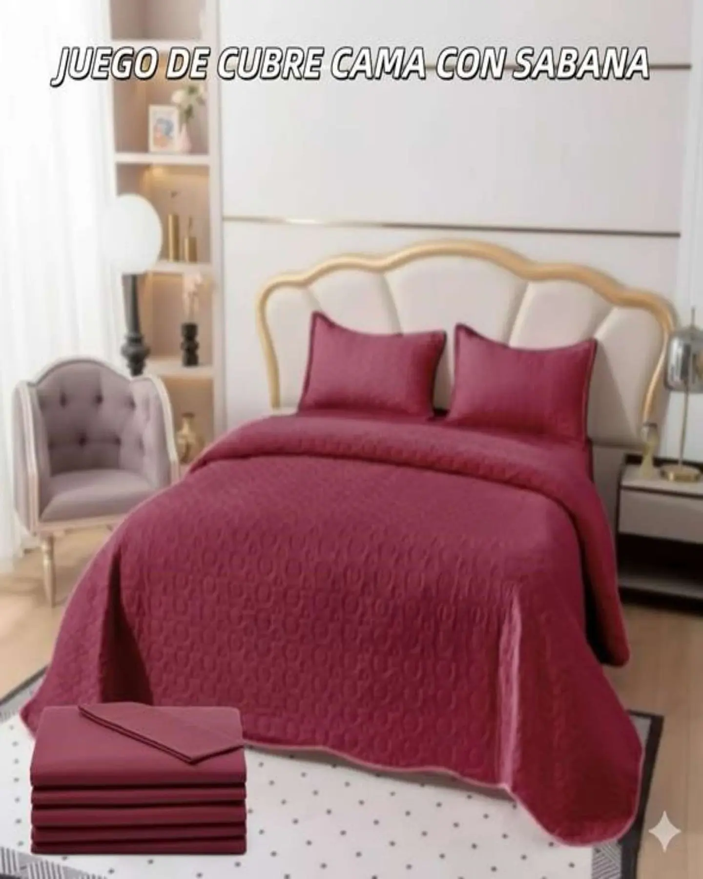 SABANA CON CUBRECAMA KING S125 4