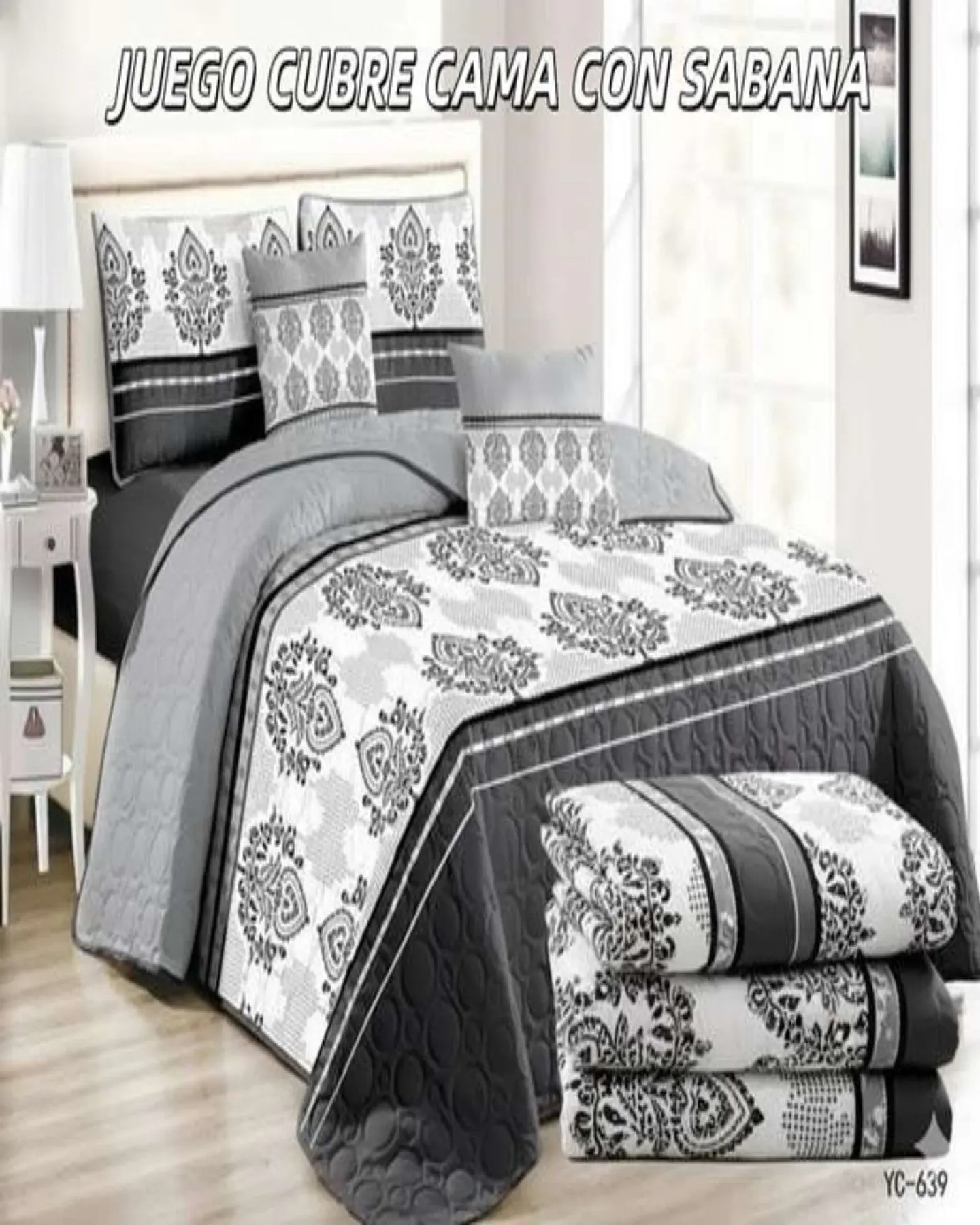 SABANA CON CUBRECAMA KING S128 4