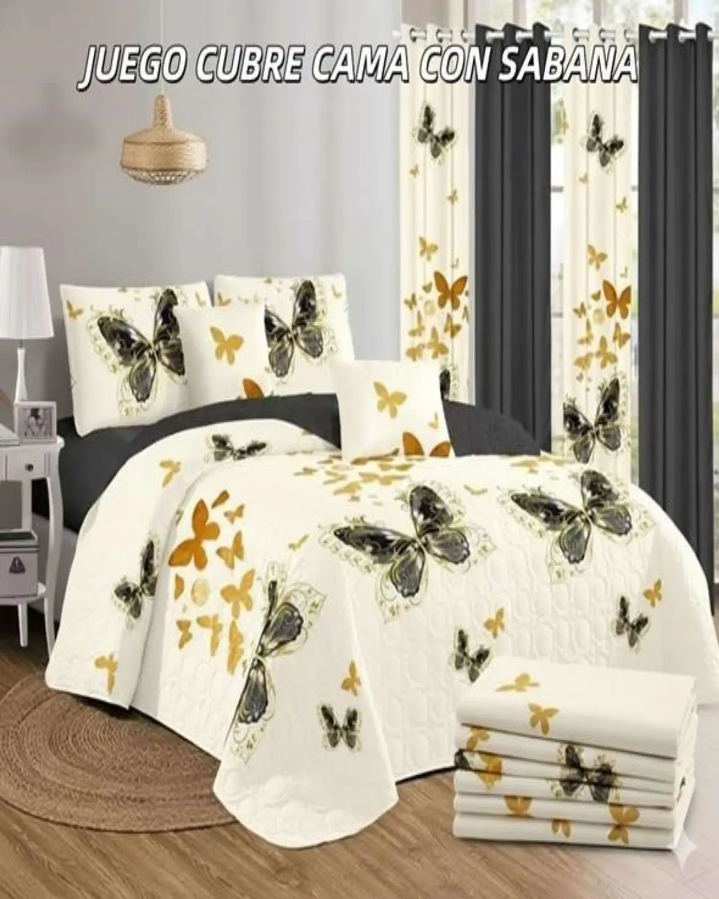 SABANA CON CUBRECAMA KING S129 4