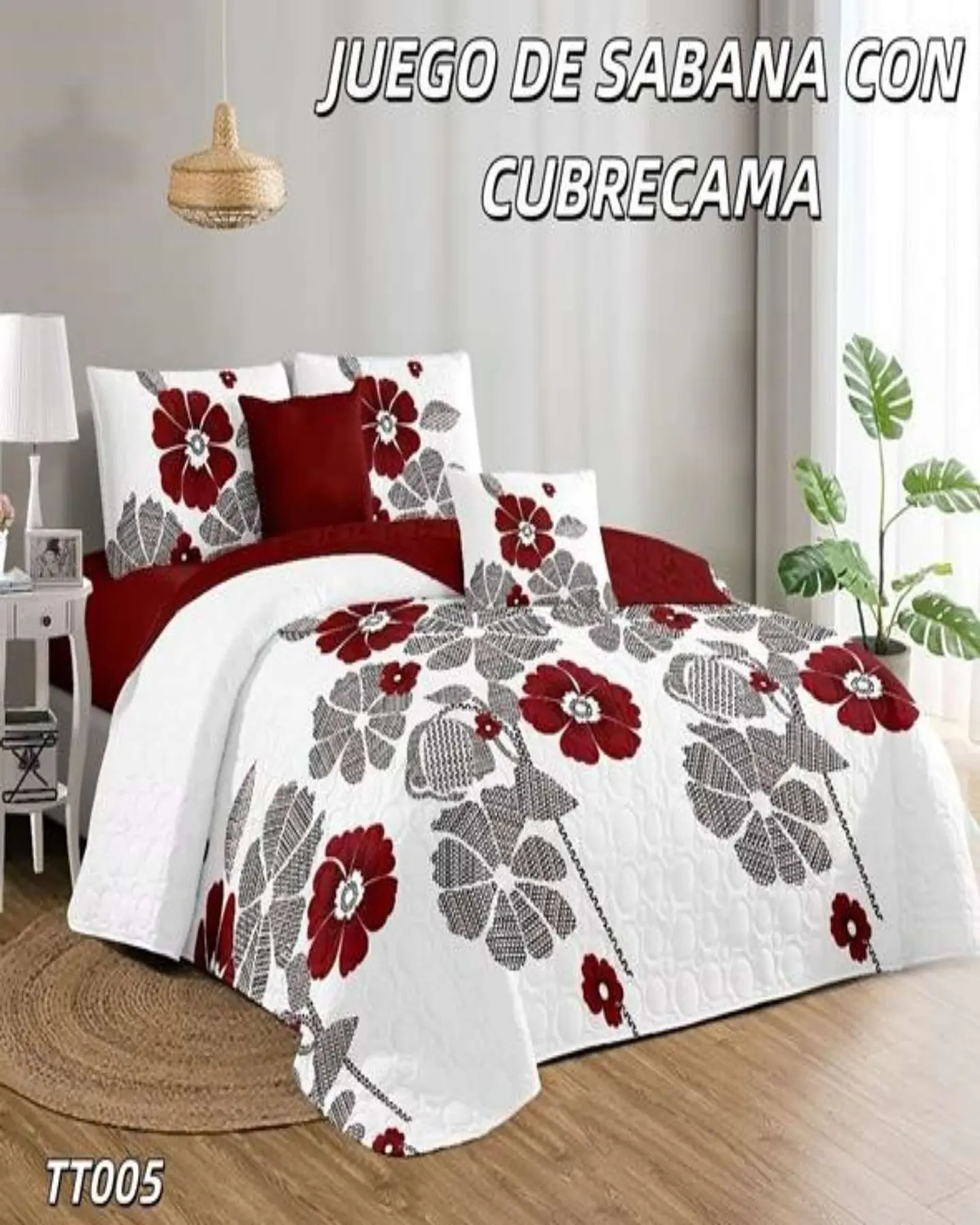 SABANA CON CUBRECAMA KING S132 4