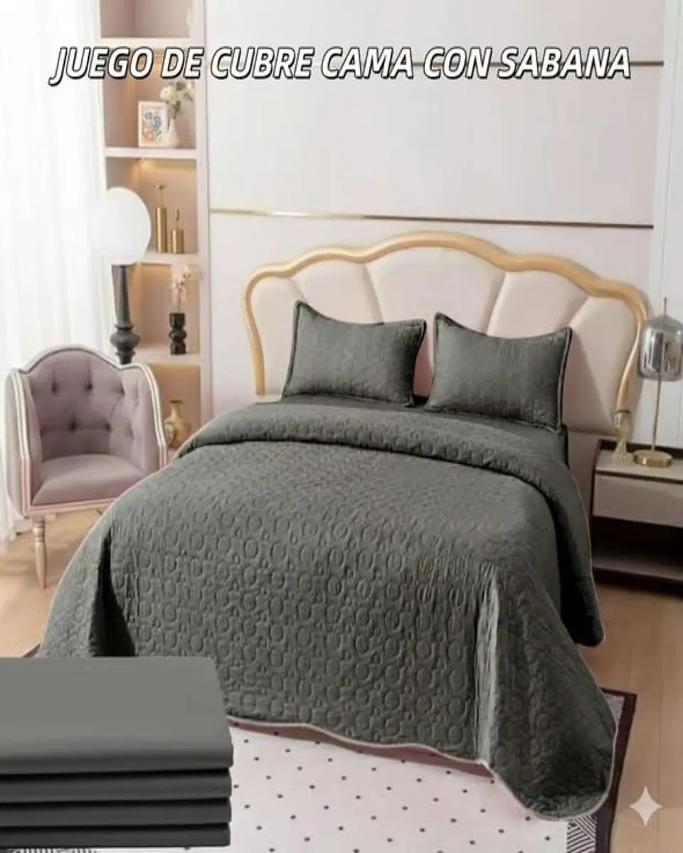 SABANA CON CUBRECAMA KING S141 4