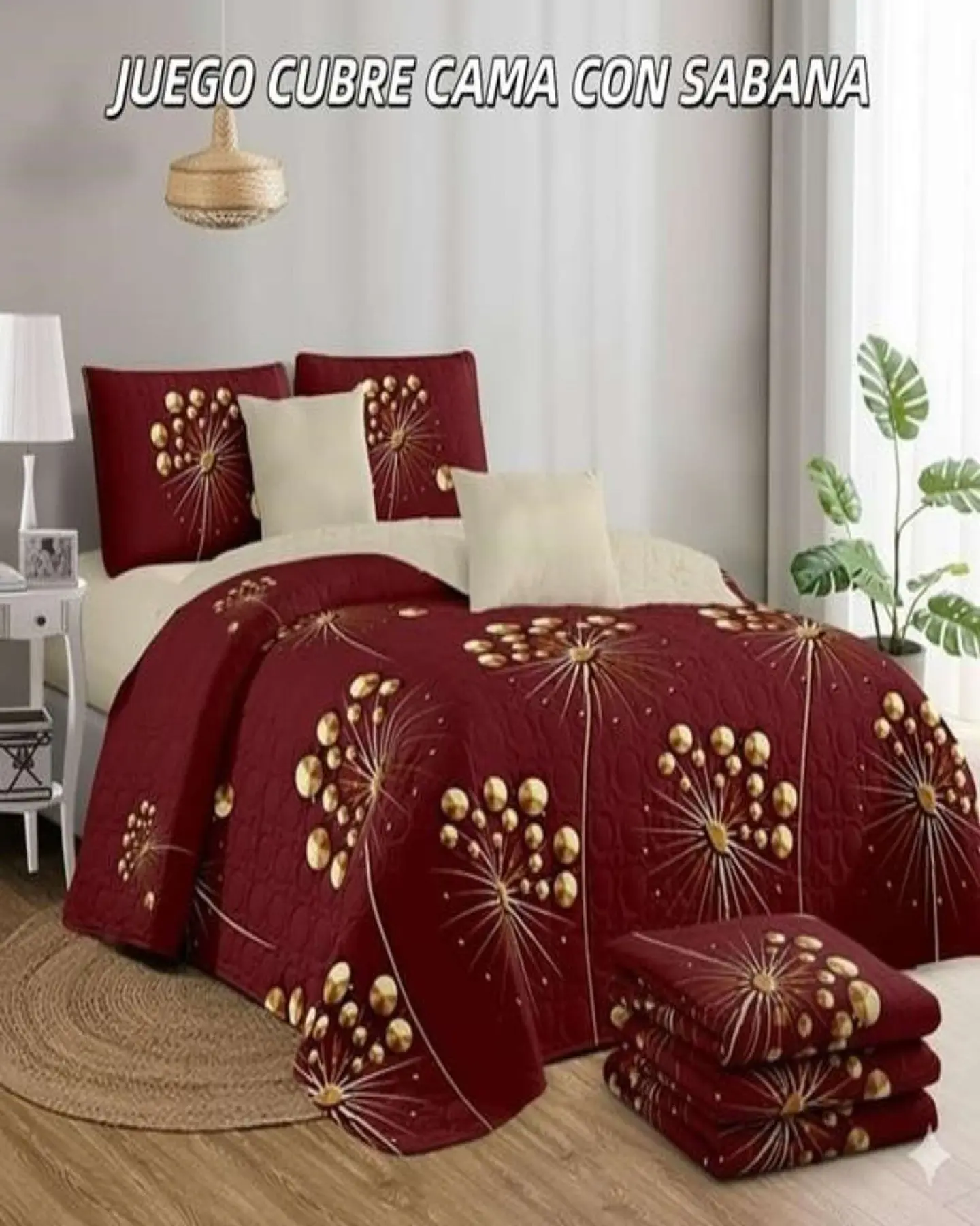 SABANA CON CUBRECAMA KING S146 4