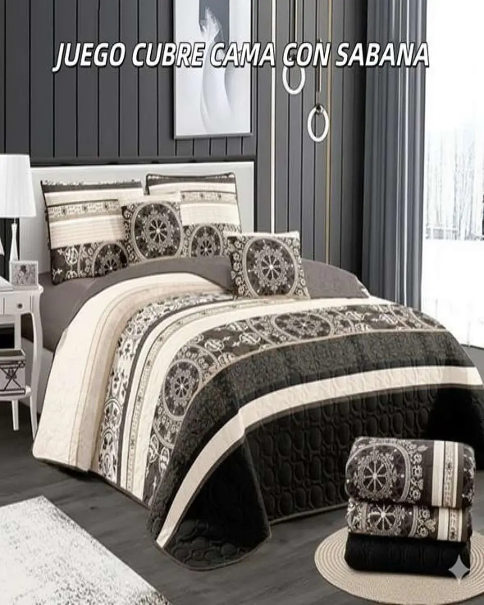SABANA CON CUBRECAMA KING S147 4