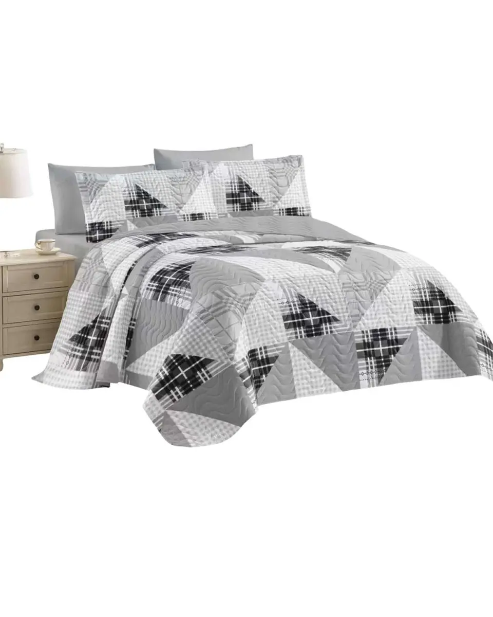 Cubrecama Quilt reversible Elegante y liviano 2 plazas y media 2