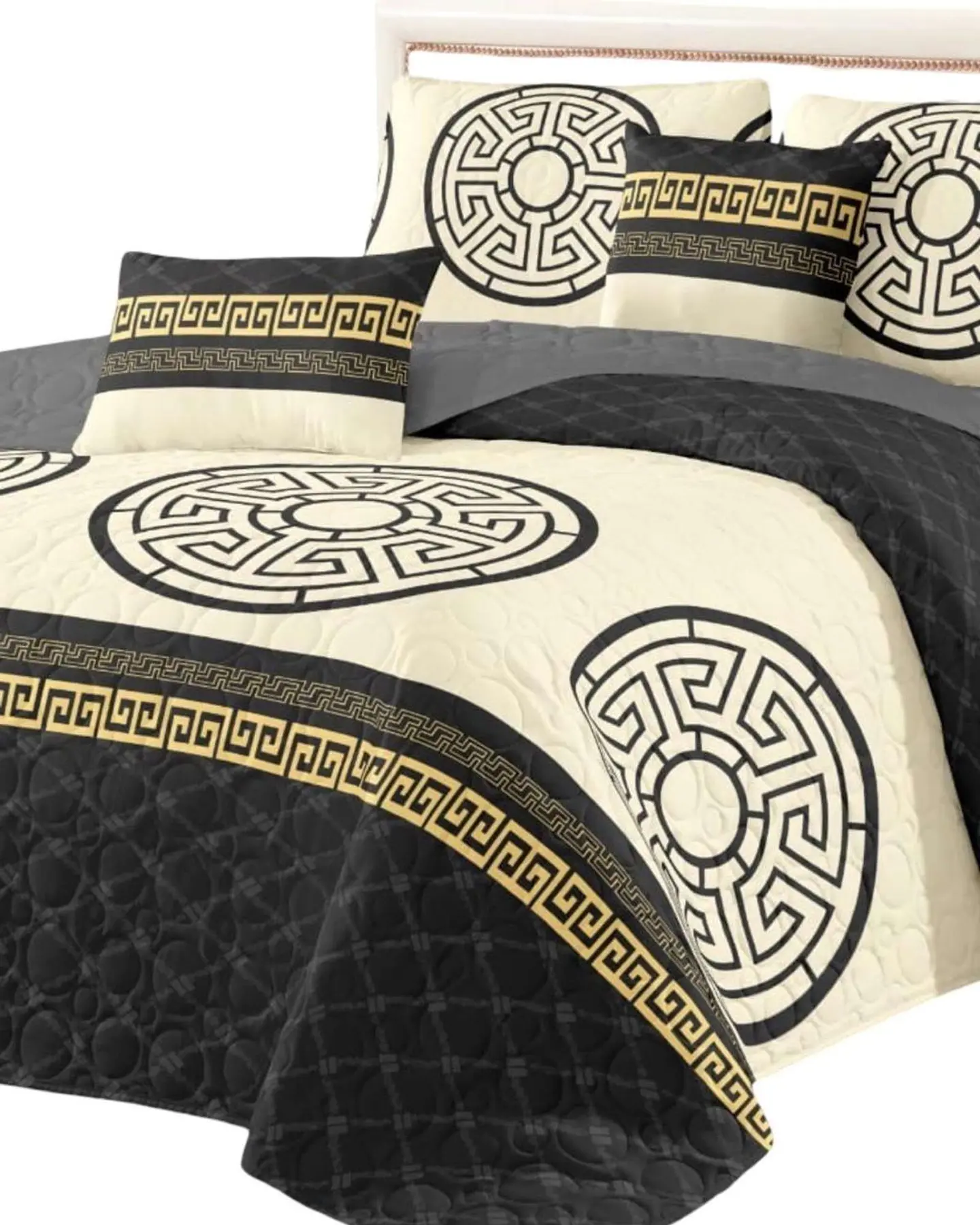 Cubrecama Quilt reversible Elegante y liviano 2 plazas y media 3