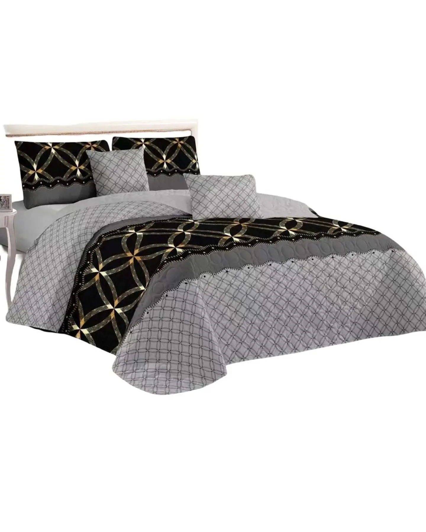 Cubrecama Quilt reversible Elegante y liviano 2 plazas y media 2
