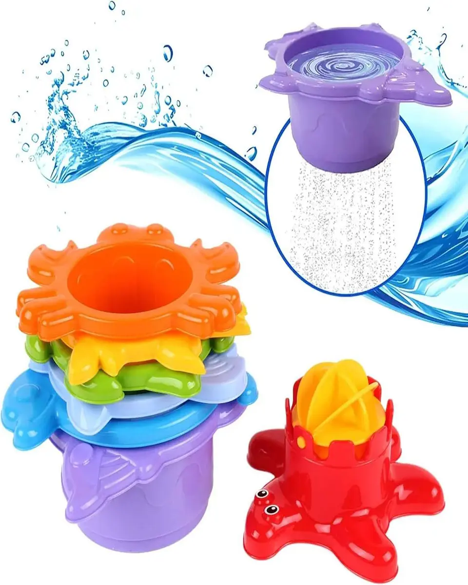 Juguete colorido de baño para bebes 1