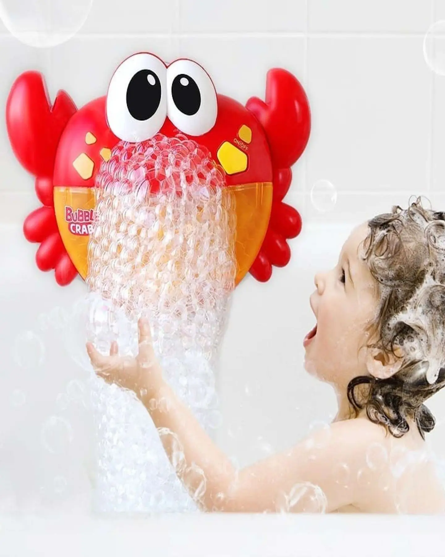 Juguete Musical cangrejo con Burbujas para el Baño 3