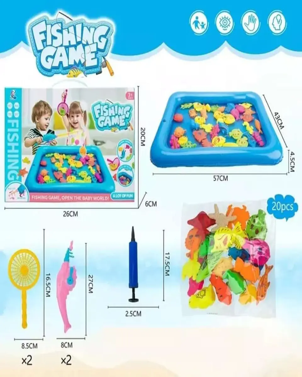 Juguete de Pesca Milagrosa Piscina Niños-Niñas 4