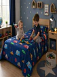 Juego De Sábanas Microfibra 1,5 Plazas Diseño Carros - Miniatura 2