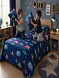 Juego De Sábanas Microfibra 1,5 Plazas Diseño Carros - Miniatura 5
