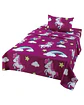 Juego de Sabanas de verano Unicornio niña Infantil plaza y media  MAS 1 ALMOHADA - Miniatura 4