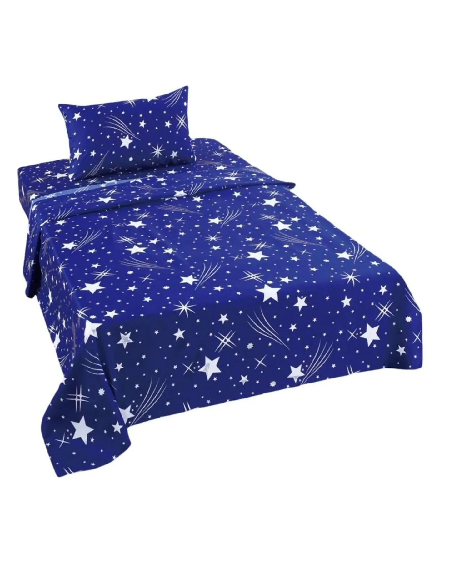Juego de Sabanas de verano Estrella Infantil plaza y media  MAS 1 ALMOHADA 2