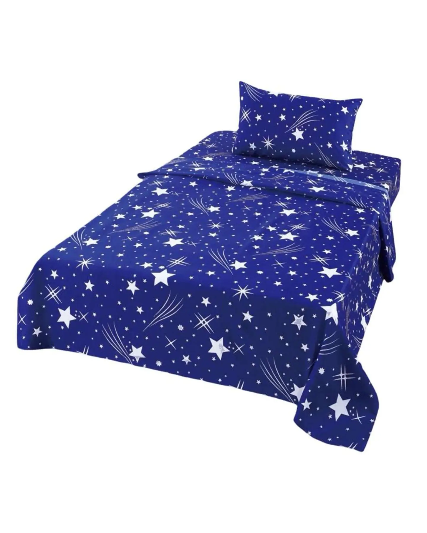 Juego de Sabanas de verano Estrella Infantil plaza y media  MAS 1 ALMOHADA 4