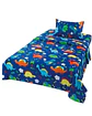 Juego de Sabanas de verano Dinosaurio niño Infantil plaza y media  MAS 1 ALMOHADA - Miniatura 4